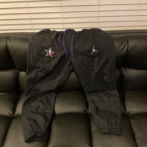 Nike Jordan All Star Weekend Pants Mens Sz Large Black